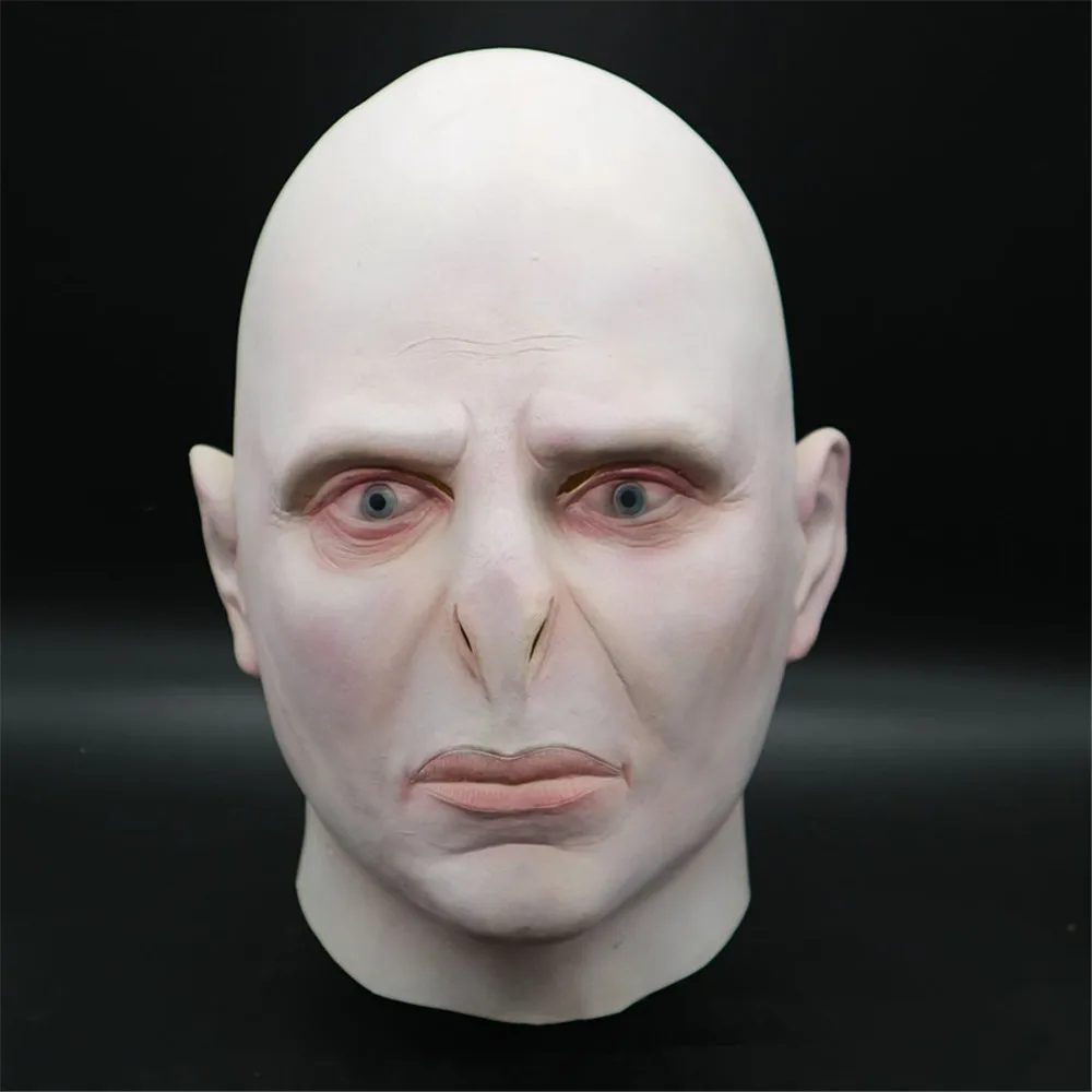 El señor oscuro máscara de Voldemort mascarada de Cosplay jefe de látex