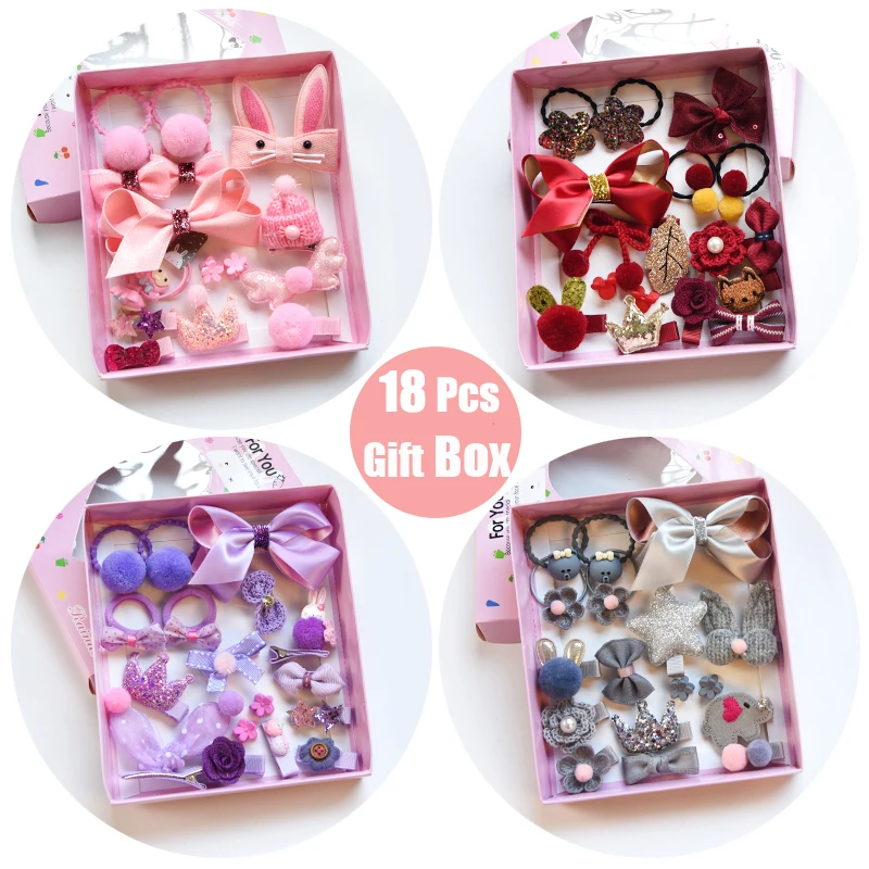 Girls Cute Hair Accessories Gift Box-0