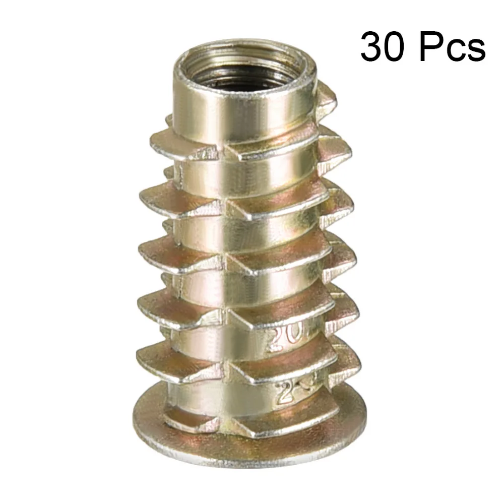Uxcell New Arrival 30pcs/lot M6 M8 Zinc Alloy Thread Flanged Hex Drive