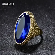 XIAGAO Military male finger ring United States Navy army Stainless steel men ring Anti effect CZ Crystal Men Jewelry