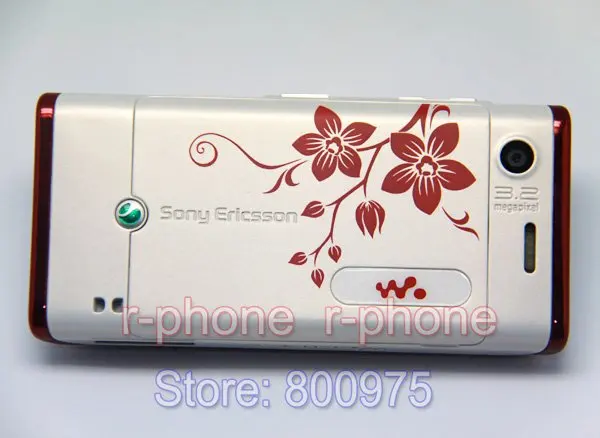 Отремонтированный оригинальный мобильный телефон Sony Ericsson W595 с цветком