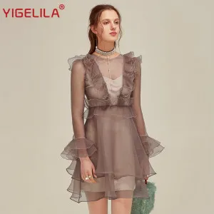 Бренд YIGELILA 5373 последние новые женские модные зубчатый короткий рукав створки Твердые повседневные Костюмы пляжного стиля