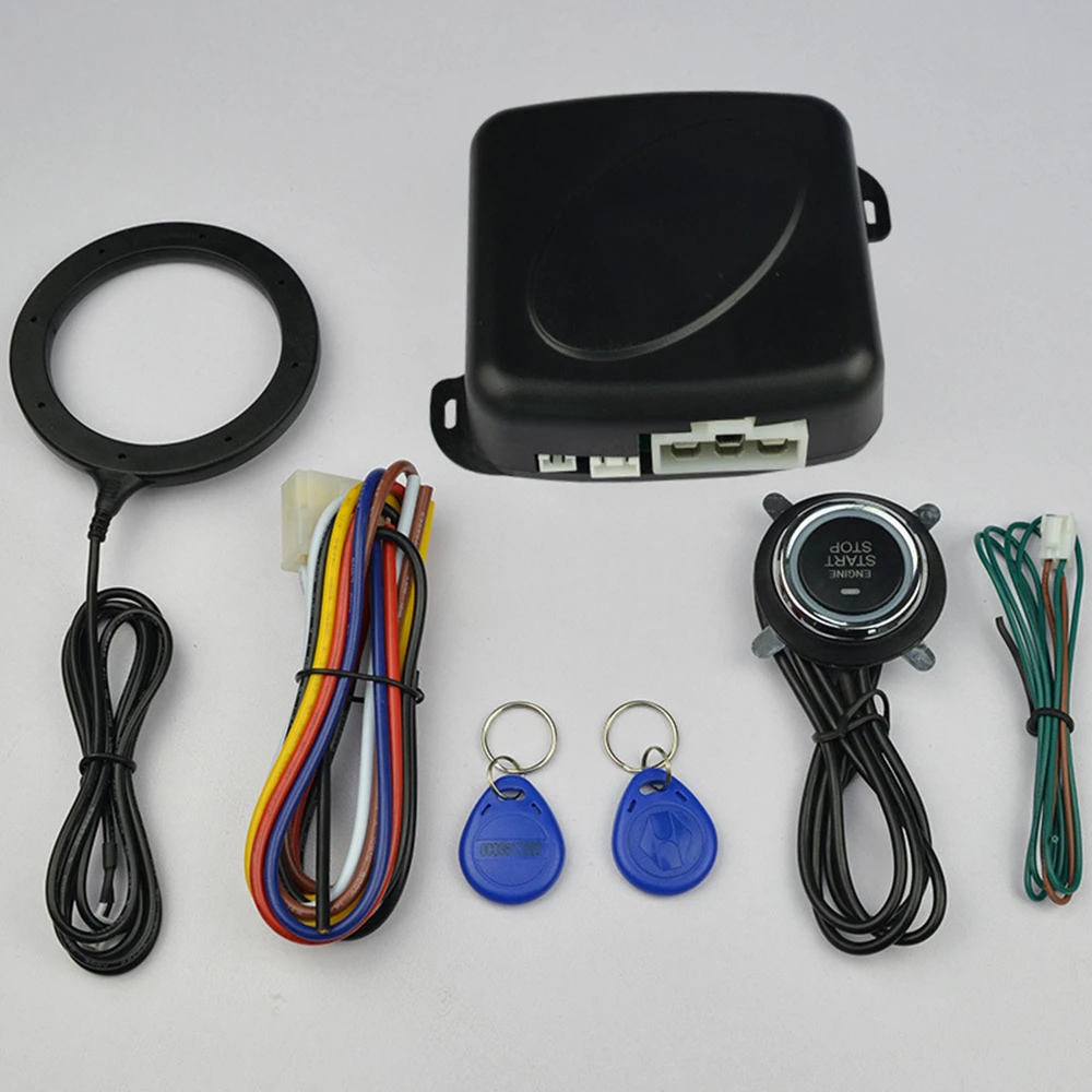 Auto Car Starline Alarm Engine Push Start Stop Button RFID Lock Ignition Switch Keyless Entry System Starter Anti-theft System Auto Car Starline Alarm Engine Push Start Stop Button RFID Lock Ignition Switch Keyless Entry System Starter Anti-theft System