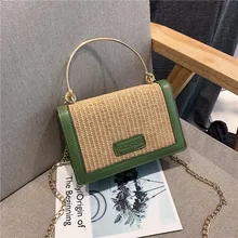Women Messenger Bags small Flap Crossbody Bag For Women Straw And Leather Shoulder Bags female Small Handbags Sac A Main Femme women messenger bags flap bag lady canvas cartoon owl printed crossbody shoulder bags small female handbags