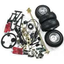 Картинг ATV UTV задний мост рулевая рейка Шестерня маятниковая рулевая тяга рулевое колесо тормоз с 13X5. 00-6 дюймовыми колесами
