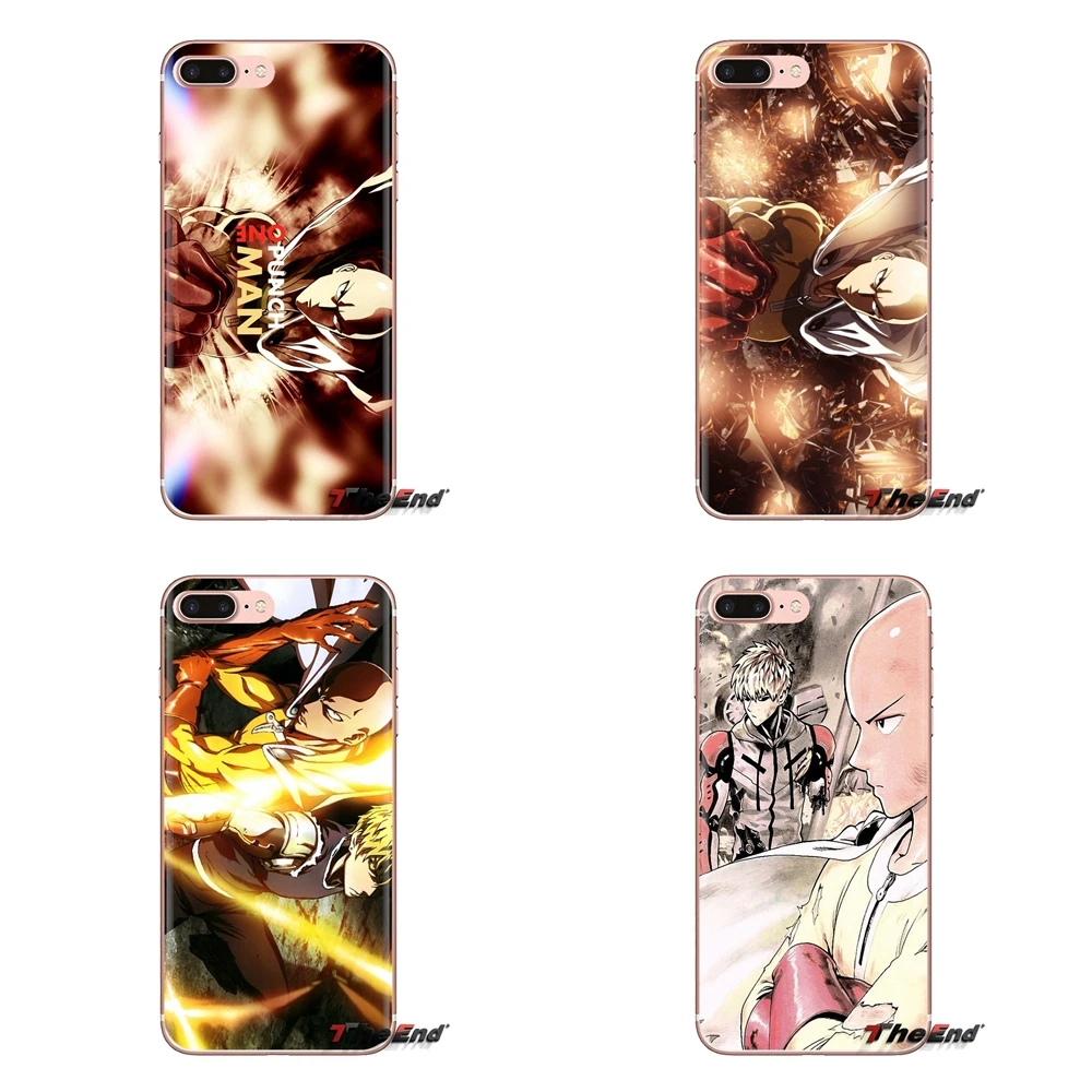 Силиконовый чехол для телефона One Punch Man Saitama Genos Sony Xperia Z Z1 Z2 Z3 Z5 compact M2 M4 M5 C4 E3 T3 XA Huawei