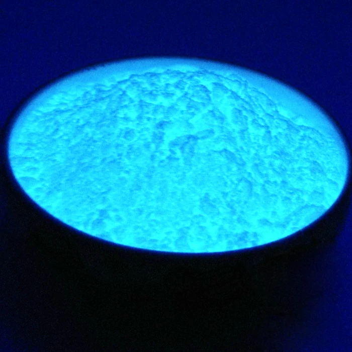 Пигментный порошок UV/светится в темноте цвет морской голубой невидимый (белый) 1