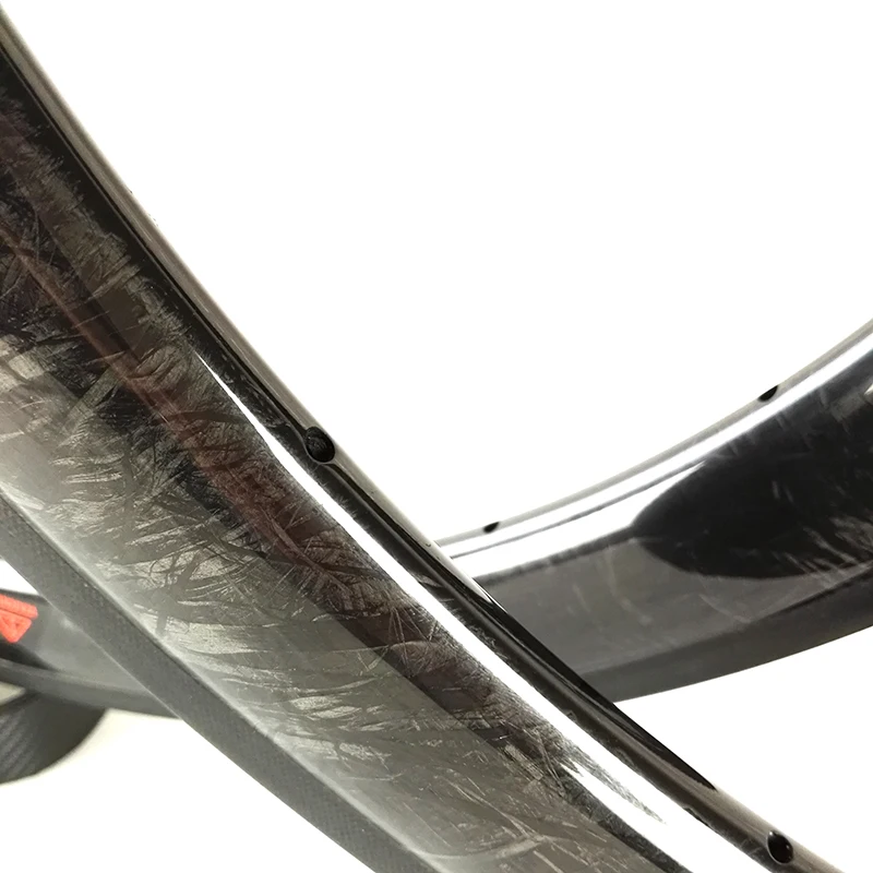 Внешний! 700C 50 мм Глубина 25 мм ширина колеса углерода Clincher/Трубчатые дорожный велосипед один обод глянцевое покрытие
