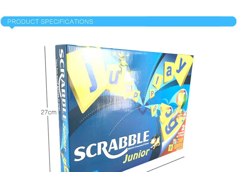 Junior SCRABBLE веселое слово головоломка забавная игра слово мульти-человек взаимодействие образовательные игрушки вечерние кроссворд игра