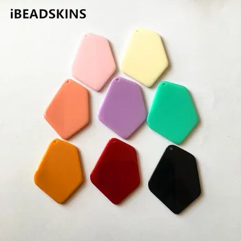 

New arrival! 37x29mm100pcs/lot acrylic irregular-shape charms for stud earrings/earrings accessories/Earring parts DIY