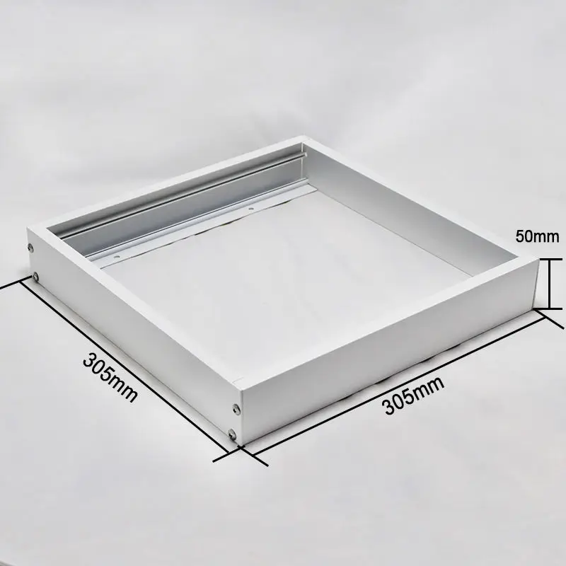 Без выреза потолка! Алюминиевый поверхностный монтаж металлической структуры рамка для светодиодной панели 300*300 без лампы 1 шт