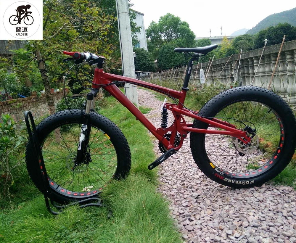 Sale Kalosse  tire road Beach bicycle  folding mountain bicycle  26*4.0 Tires  Hydraulic brakes Snow  bicycle, 21/24/27/30speed 3