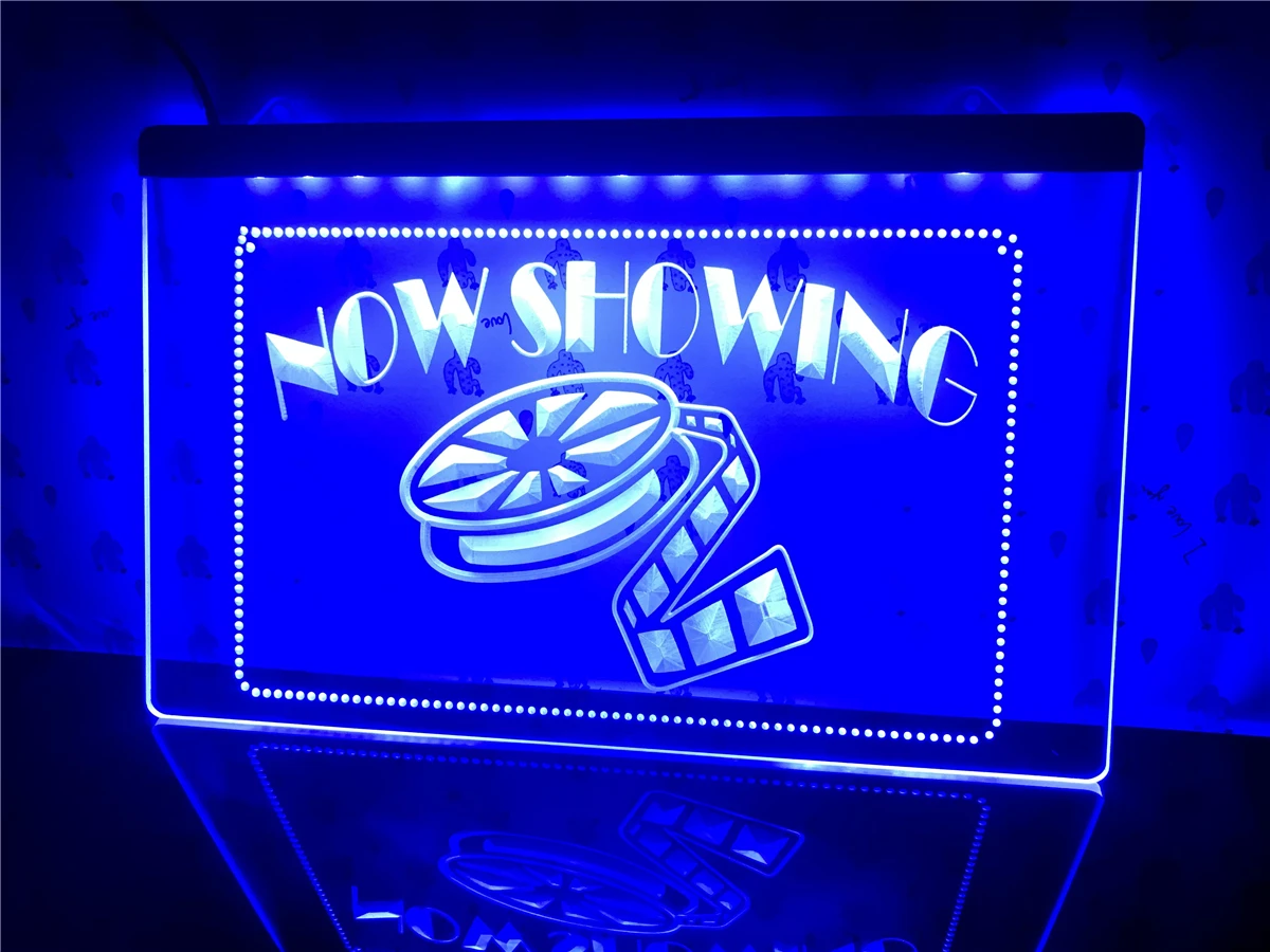 Now Showing Filming Movies Led Neon Sign -i650 - Plaques & Signs