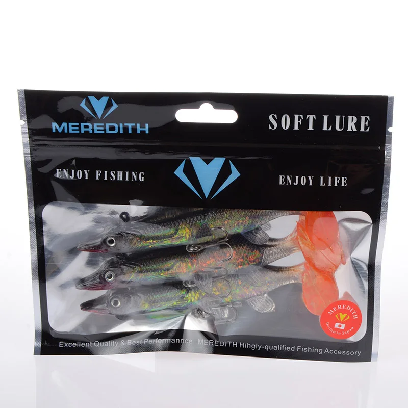 Meredith fishing JXJ05-12, лидер продаж, розничная, идеально подходит для плавания, 3 шт., 21 г, 120 мм, мягкие свинцовые рыболовные приманки - Цвет: B