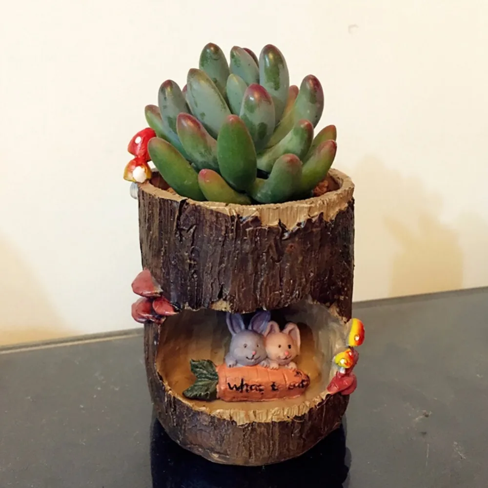  New ArriveSucculent Pot Bonsai Planter Flower Pots Trowel Plant Bed Box House Table Decorations Mac