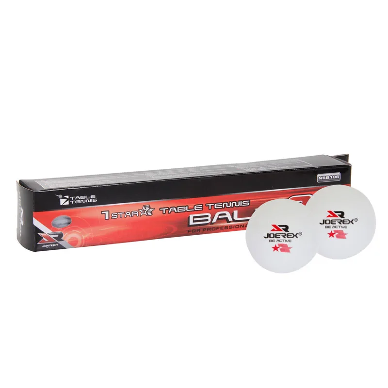 

JOEREX 40mm Standard Table Tennis White Ping Pong Balls Celluloid 6pcs in 1 Box