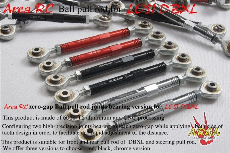 Area-RC-zero-gap-Ball-pull-rod-chorme-version-FOR-LOSI-DBXL