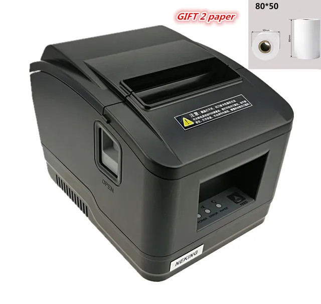Best Offers Gift 2 rolls wholesale brand new High quality pos printer 80mm thermal receipt Small ticket barcode printer automatic cutting Best Offers Gift 2 rolls wholesale brand new High quality pos printer 80mm thermal receipt Small ticket barcode printer automatic cutting