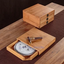 Деревянная коробка для хранения чая ручной работы пуэр чайный ящик тип кухонный ящик для хранения дома хранения организации декоративные аксессуары