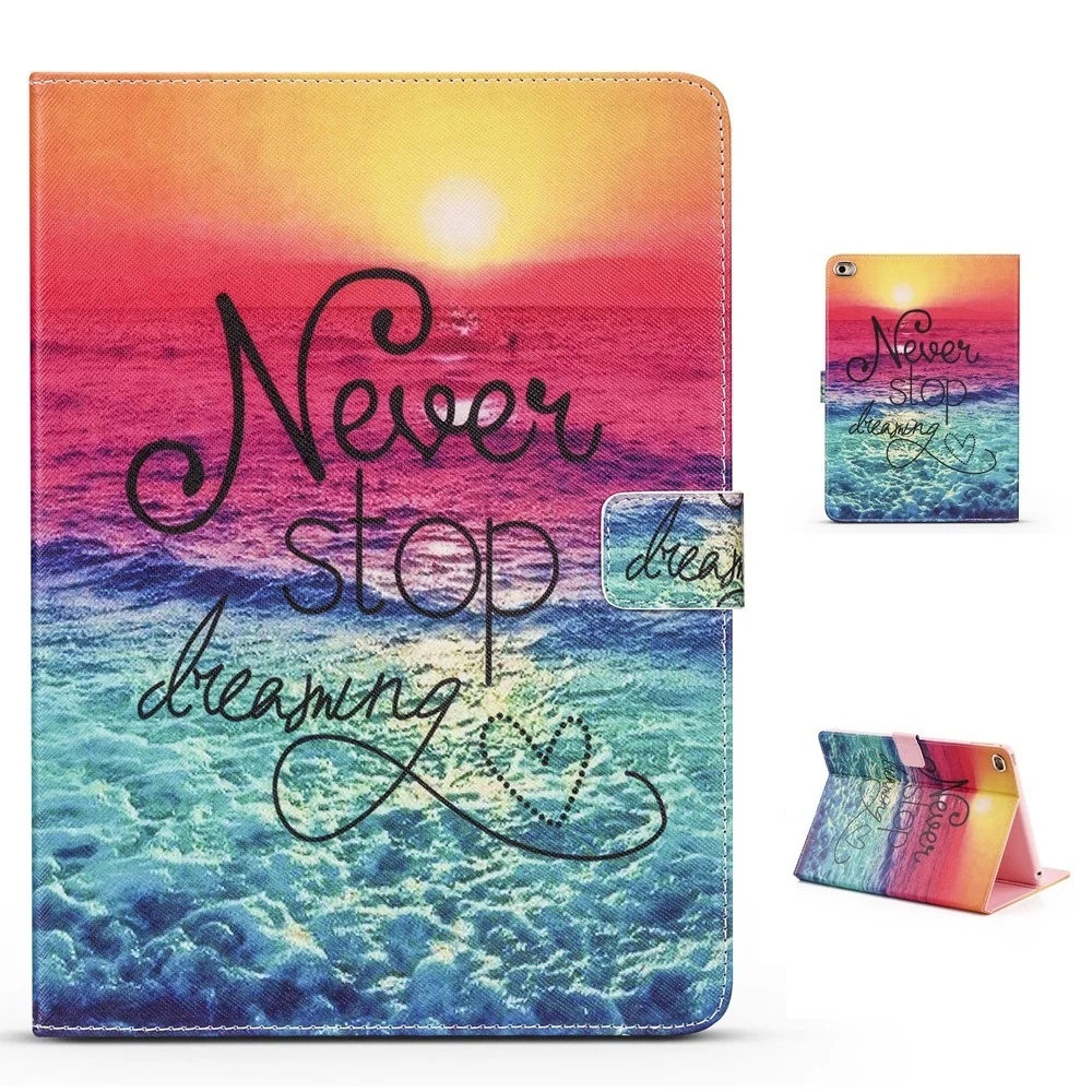 

Early Evening Beach Pattern PU and PC Support Protective Cover Case for iPad Mini 1234 Air 1 2 iPad 234 iPad Pro 10.5 Pro 9.7