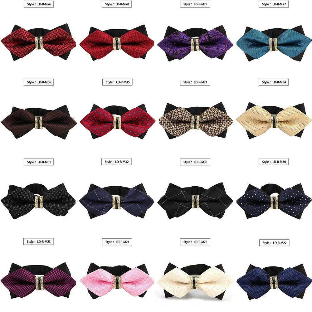 New Bowtie Groom Mens Colourful Plaid Cravat Gravata Fashion Male Butterfly Wedding Luxurious Bow Ties for Men Gift Accessories