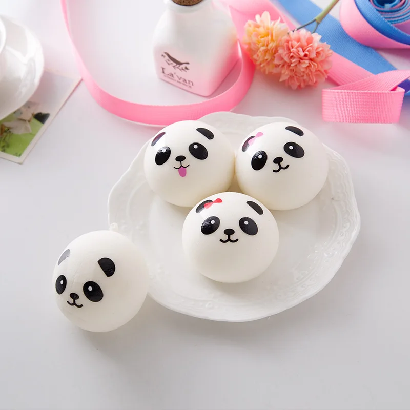 

PU Rebound Simulation Slow Rising Squishy Panda Bread Phone Accessories Pendant Decompression Kid Toys Stress kawaii squishies