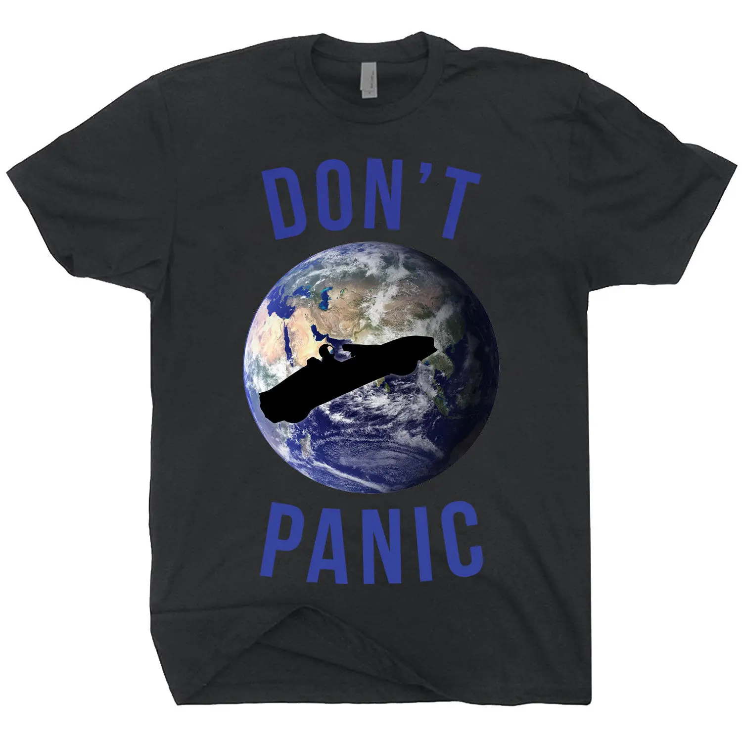 2019 модная летняя Горячая Распродажа футболка с надписью Don't Panic Starman Mission To Mars Earth