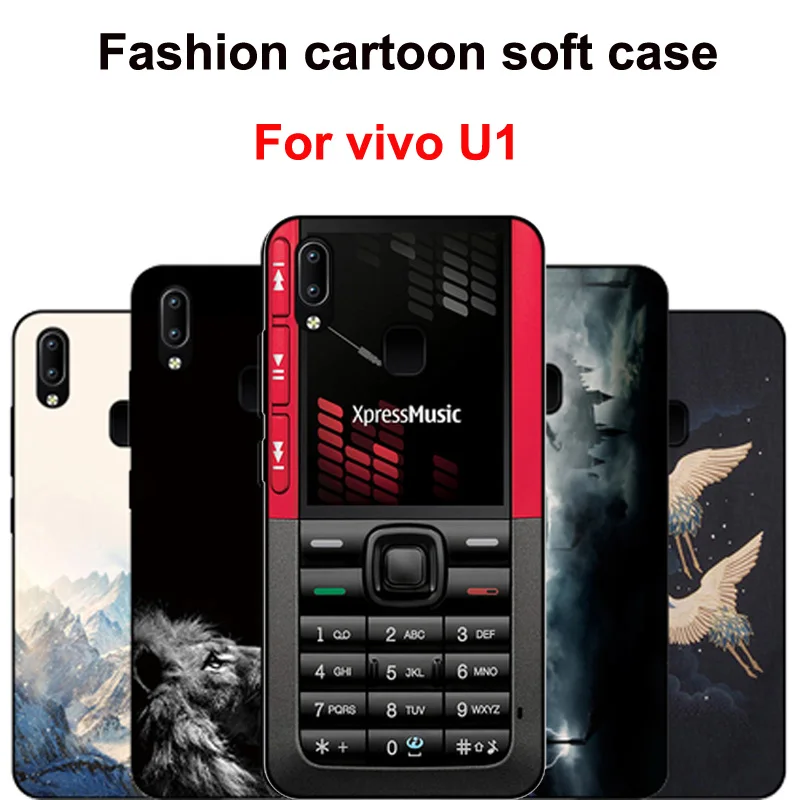 Модный мягкий силиконовый чехол для телефона Vivo U1 с рисунком из мультфильма