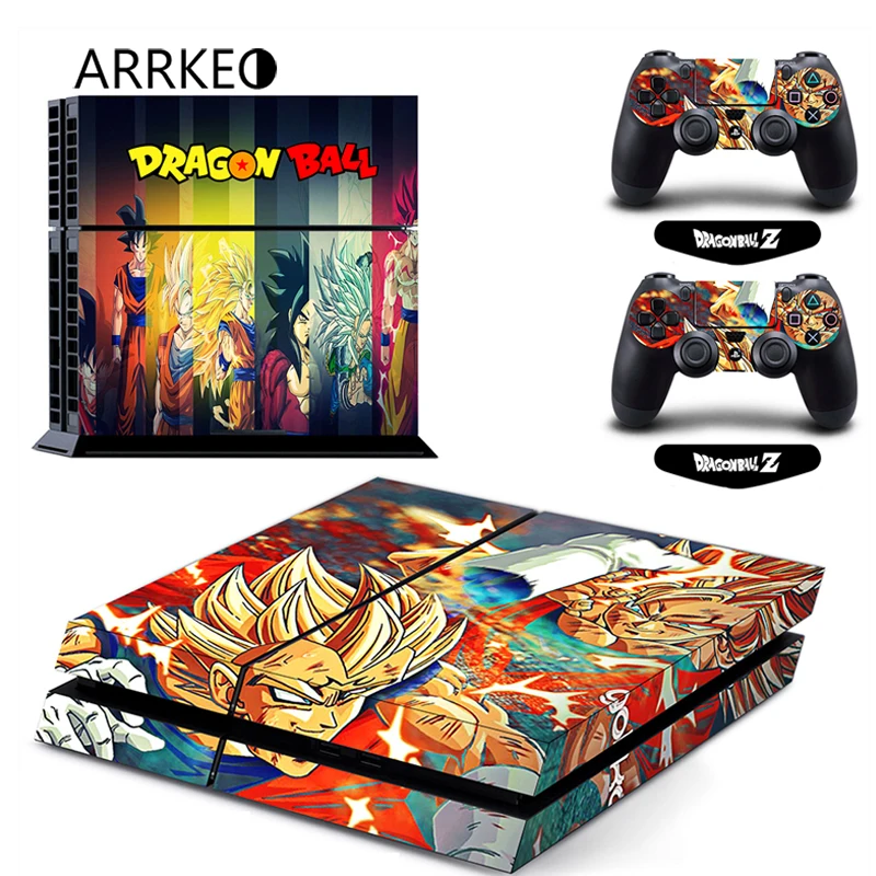 Виниловый чехол ARRKEO Dragon Ball Super Saiyan наклейка для PS4 Sony PlayStation 4 консоль и 2