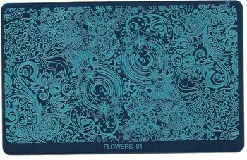 

20 Designs for choose 10*16 cm Nail Stamping Plates Stainless Steel Nail Art Stamp Template Manicure Nail Tools