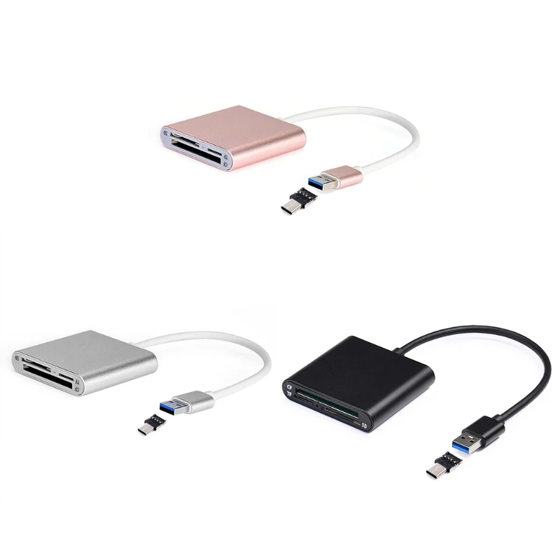 

TCAM USB 3.0 Type C High Speed CF SD Micro SD TF Card Reader For Laptop PC S8 Android