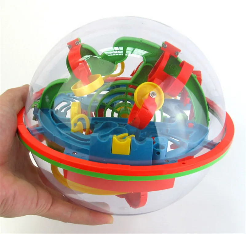 3D Magic Intelligence Ball Educational Maze Cube Amazing Balance Toy For Kids Magic Rolling Globe Children's Toys Birthday Gift