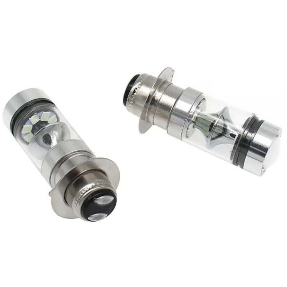 

New Motorcycle led modified headlights H6 PX15D 100W 20SMD 8000K Head Light Lamp Bulb Durable and Sturdy