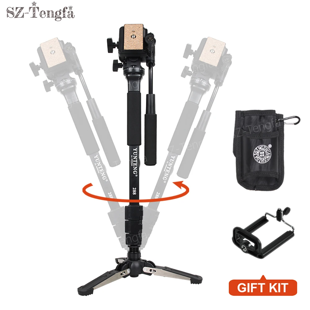 Buy Yunteng VCT288 Professional video Monopod kit