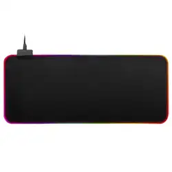 USB RGB светящийся большой коврик для мыши красочное освещение игровой коврик для клавиатуры