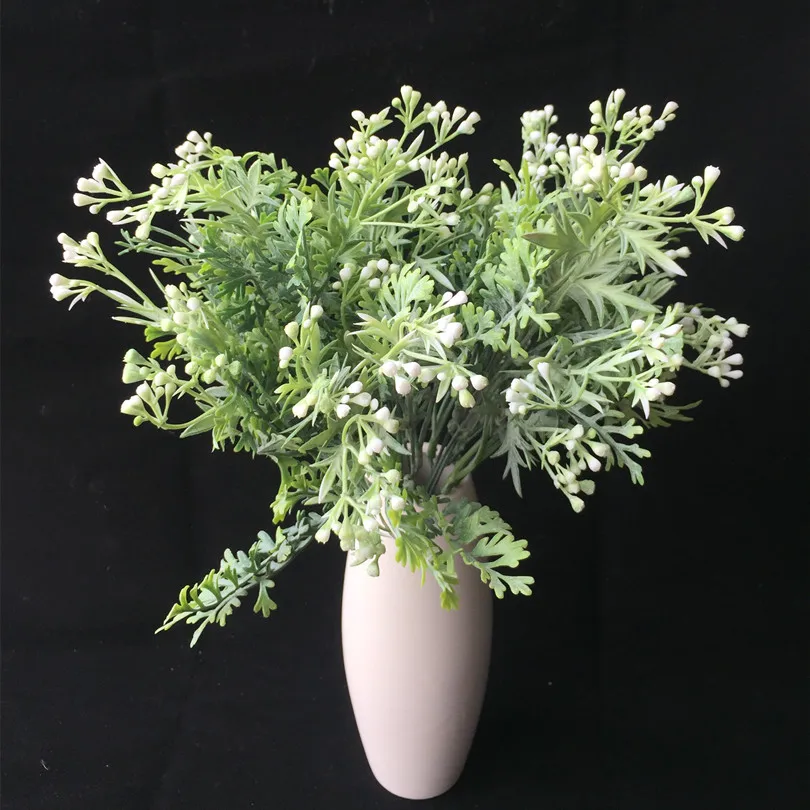 Один искусственный Glossogyne Tenuifolia искусственной травы Staghorn завод Пластик зелени
