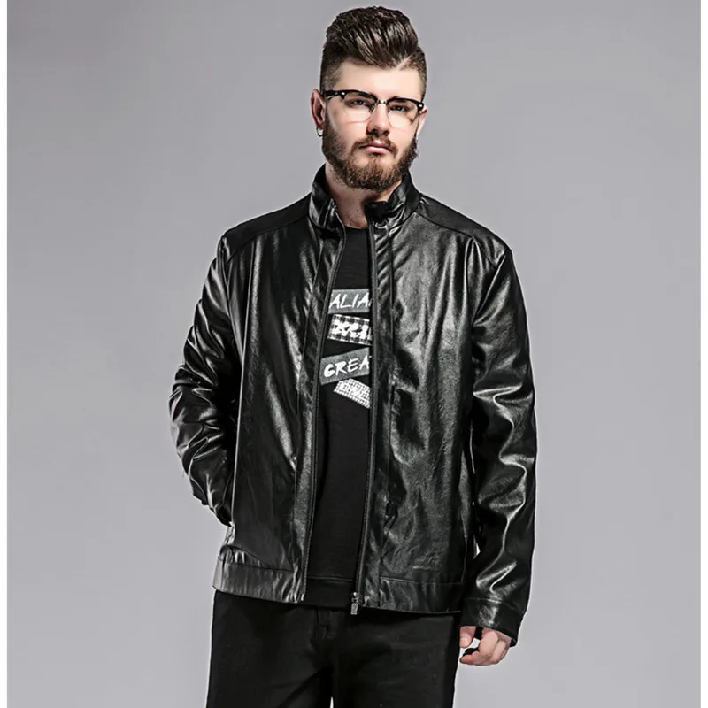 

8XL 7XL Men Leather Jackets Leather Jaqueta Masculinas Inverno Couro Coat Men Jaquetas De Couro Men's Winter Leather Jacket