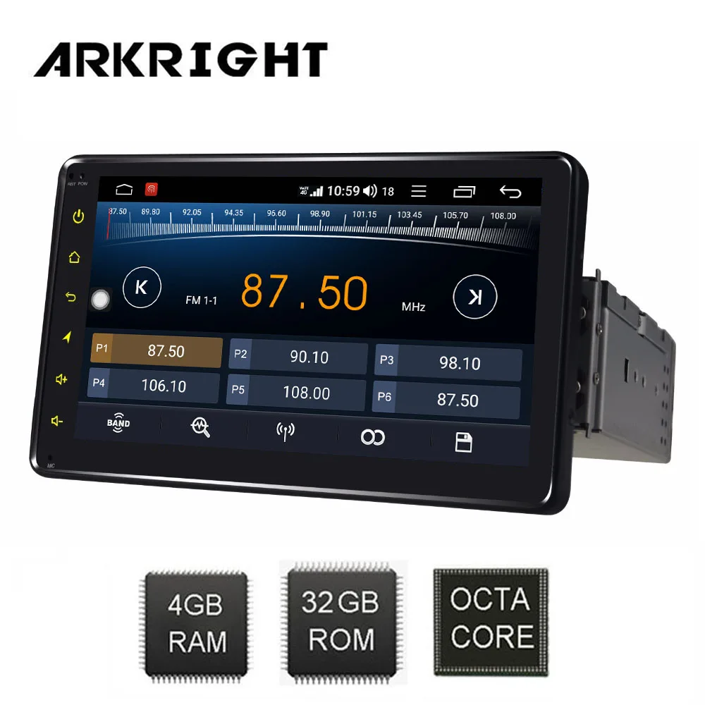 7 &quot4 + 32 ГБ 1 din Android автомобильный Радио Встроенный 4G/4G sim карта мультимедийный
