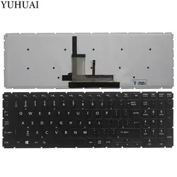 Новая клавиатура для Toshiba Satellite p50-c p50d-c p50t-c Черный США/Клавиатура для ноутбука PK131NM2B05 подсветка