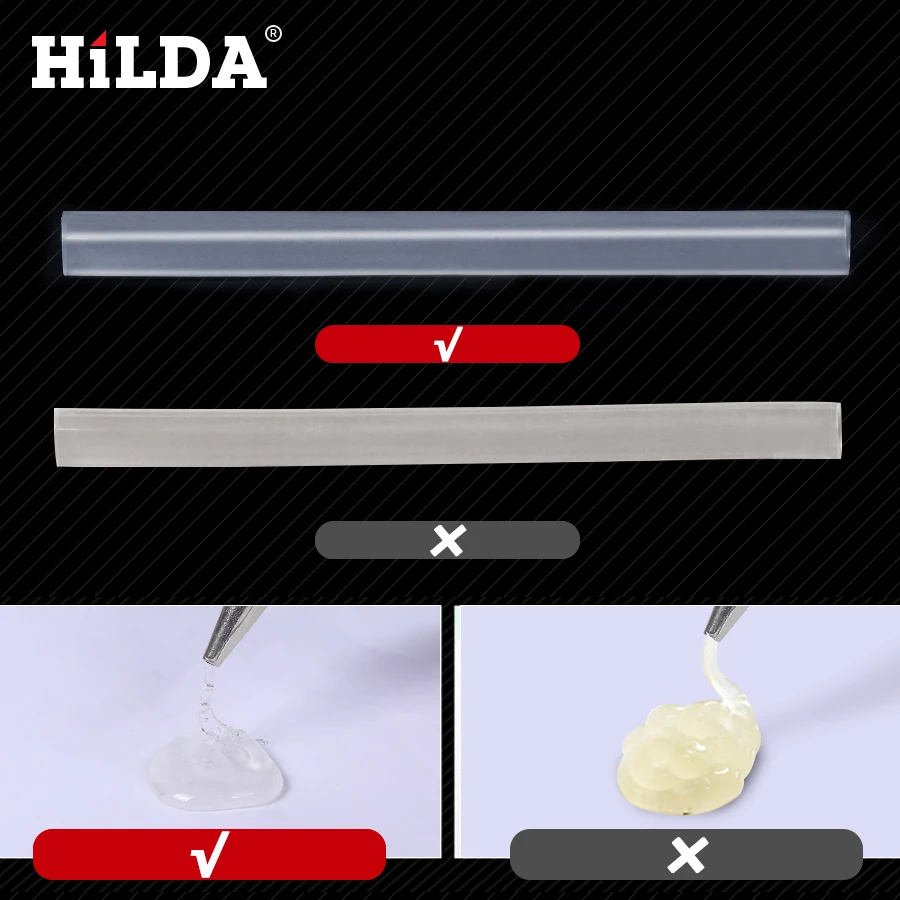 Небольшая электродрель HILDA 7/11 мм Клей-карандаш для горячей плавки для теплового пистолета клей высокой вязкости клей-карандаш комплект для ремонта DIY ручной инструмент для ремонта