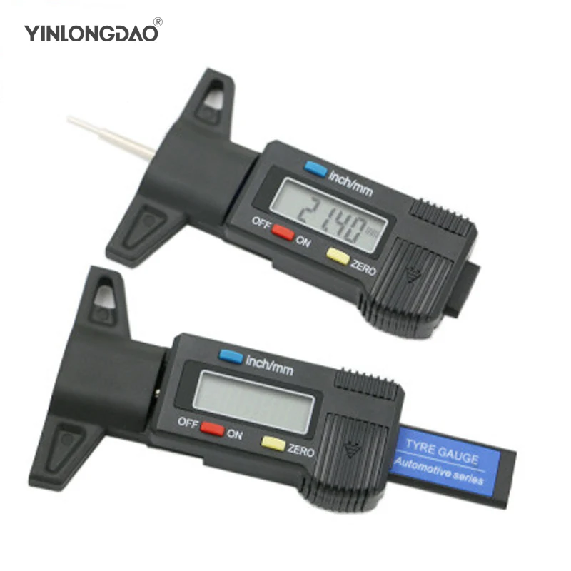Portablbe Digital LCD Car Tyre Tire Tread Depth Gauge Meter Ruler Caliper Measuring Tool for Moto Truck 0-25.4mm Metric/Inch Portablbe Digital LCD Car Tyre Tire Tread Depth Gauge Meter Ruler Caliper Measuring Tool for Moto Truck 0-25.4mm Metric/Inch