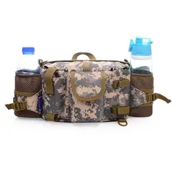 Тактическая поясная сумка с 2-держатель для бутылки с водой в стиле милитари поясные сумки Водонепроницаемый хип ремень для Охота, треккинг
