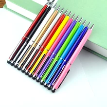 1000 шт./лот металлический стилус Сенсорный экран ручка для iPhone 8 7 6s iPad 3/2 iPod touch Универсальный смартфон Tablet PC черный 10 видов цветов