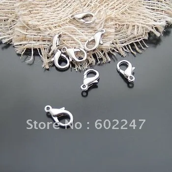 

Free Shipping Silver Lobster Clasps, Platina plated silver Clasps, 20pcs/lot