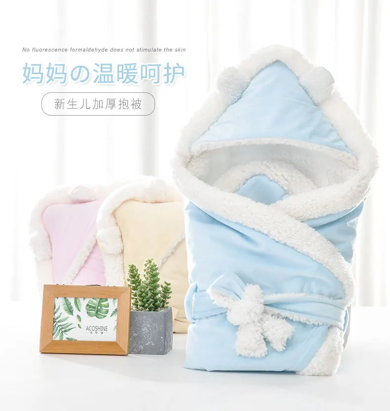 MYUDI/плотное теплое одеяло для новорожденных; одеяло из кораллового флиса для младенцев; сезон осень-зима; детская кроватка; спальный мешок; пеленка; bebe