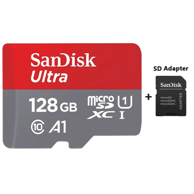 Карта памяти SanDisk MicroSD 32 Гб карта флэш-памяти 64 Гб TF карта 128 ГБ SDHC SDXC 16 Гб UHS-I A1 U1 C10 cartao de memoria с адаптером SD - Емкость: 128GB