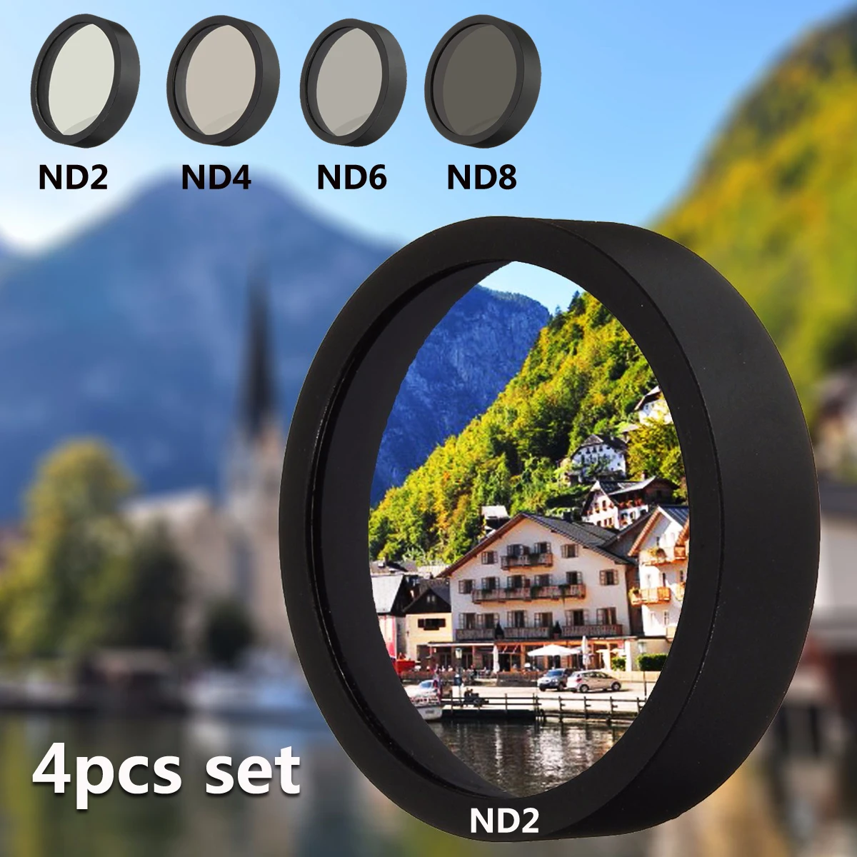 

4pcs Len Filterfor DJI Phantom 3 4 ND2 ND4 ND8 ND16 Professional Advanced Camera Camera Drone Lens Filters Set Freeshipping