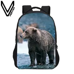 VEEVANV Новый 2019 мужской PU Рюкзак медведи студент школьные рюкзаки сумки для подростков Мультфильм Mochila туристический рюкзак