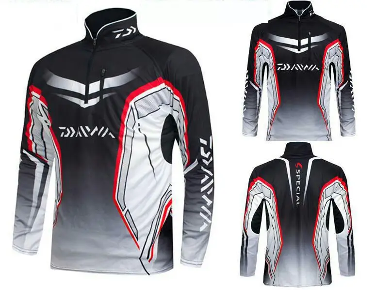 

Brand DAIWA DAWA Fishing Clothing Men Quick Dry Moisture Wicking Clothes Breathable Long Sleeve Fishing Shirt
