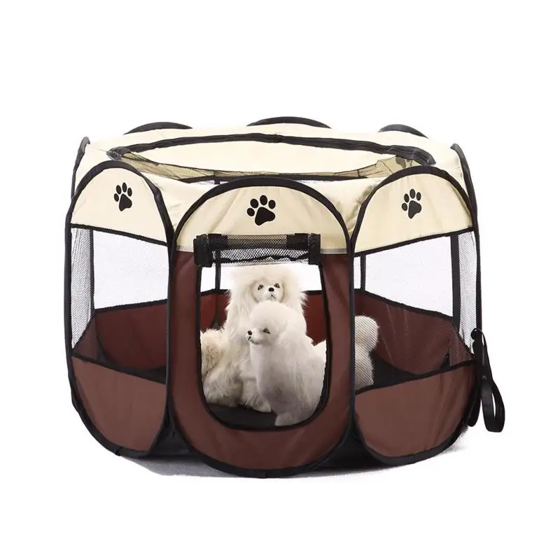 

Pet Tent Portable Playpen Dog Folding Crate Doghouse Puppy Pen Soft Kennel New Cat Cage 2019 Hot Sale
